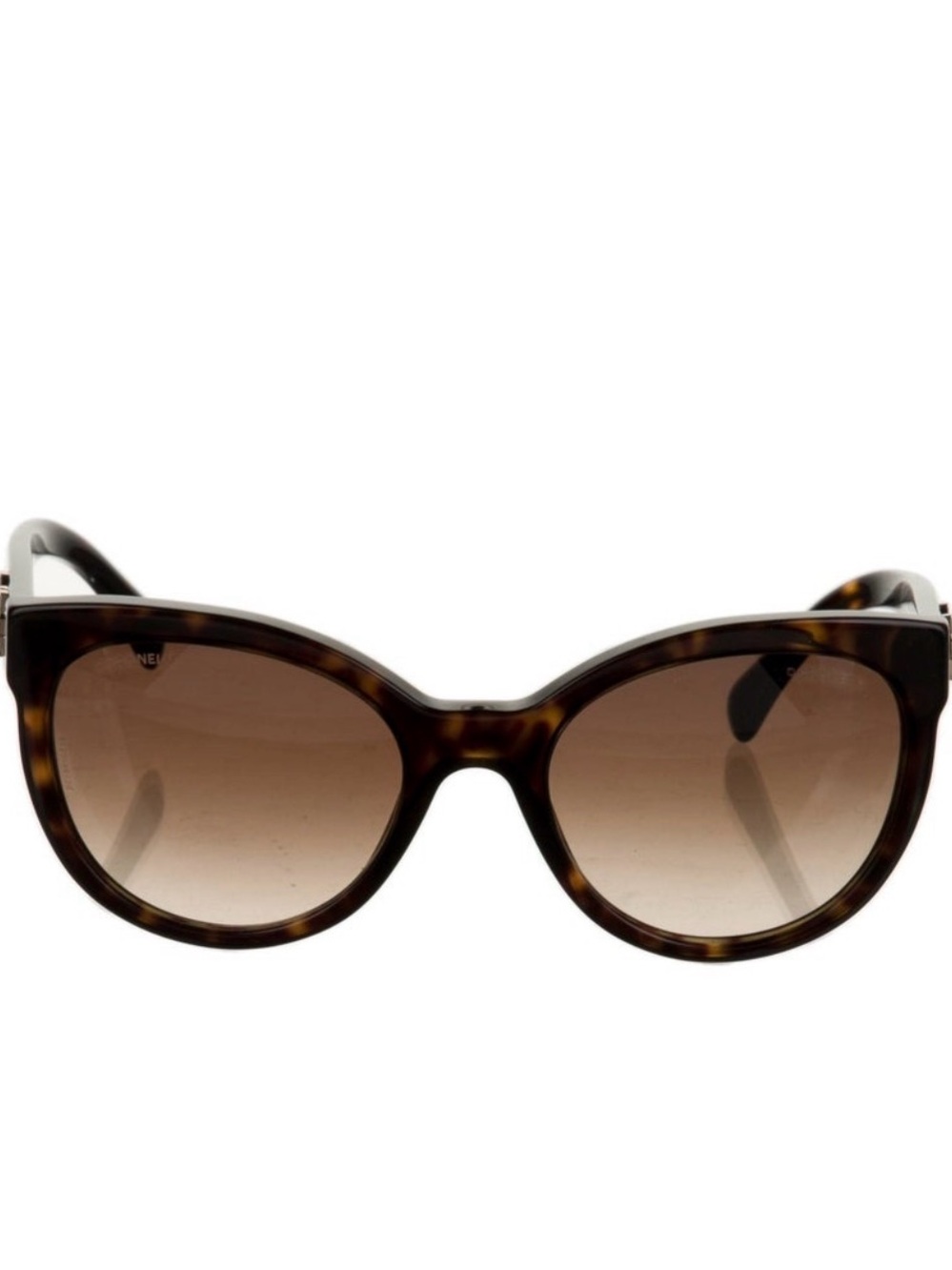 CHANEL Tortoiseshell Cat-Eye Sunglasses - Brown Gradient Lenses